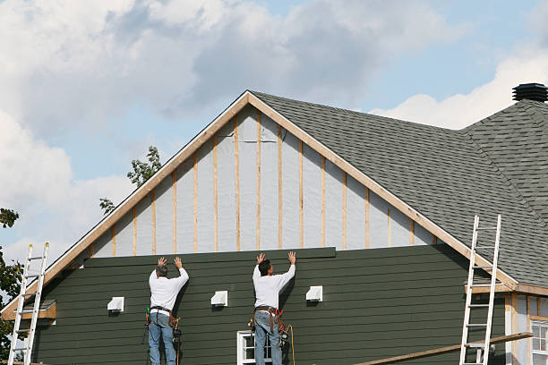 Professional Vinyl Siding technician working in Rochelle, IL